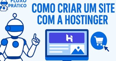 Ilustração sobre como criar um site profissional passo a passo usando Hostinger.